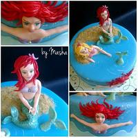 little mermaids birthday cake