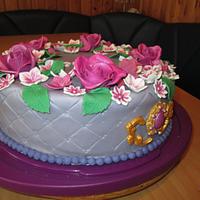 Purple floral Birthday