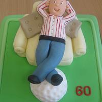 Golf Retirement Cake