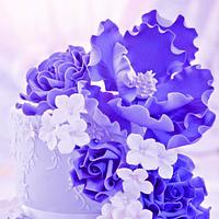 {Lavender Love} Wedding Cake