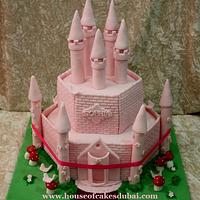 Pink Castle cake