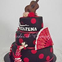 Flamenco cake