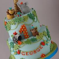 Jungle Safari Cake for George
