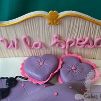 Naughty hen night party Bed cake