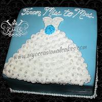 Wedding Dress Shower Cake