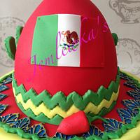 Mexican sombero cake