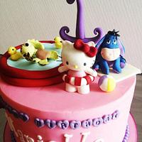 Hello Kitty n Friends Pool Party Cake
