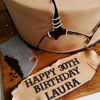 Horror themed birthday cake