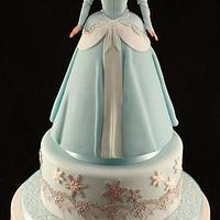 Cinderella cake for my baby girl