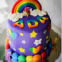Rainbow My Little Pony Cake