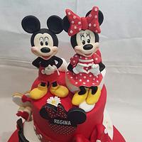 minnie and mickey mouse cake