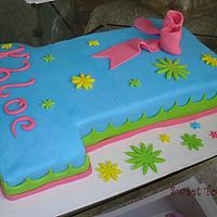Number 1 Birthday Cake