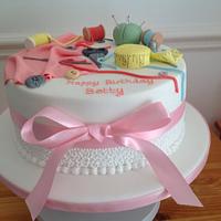 A cake for a seamstress!