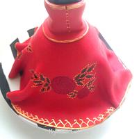 Oriental inspired dress cake
