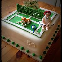 50th Birthday Tennis Cake