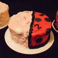 Pink & Red Mickey and Minnie Cake