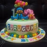 Pororo Theme Cake