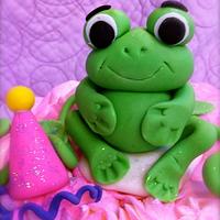 Frog and Flowers Birthday