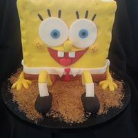 hes made of sponge and his pants are square