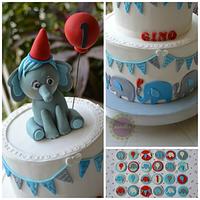 Elephants & Bunting 1st Birthday