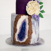 Amethyst Geode Cake