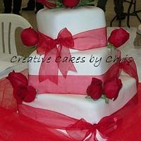 Fondant and Red Roses