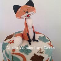 Foxy cake for our foxy redhead daughter 