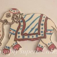 Elephant themed cake