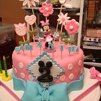 Pink & Blue Minnie Mouse