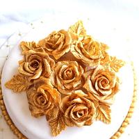 Golden Rose Bunch