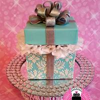Gift Box Birthday Cake
