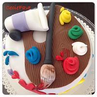 Painter cake