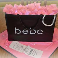 Bebe Shopping Bag Cake