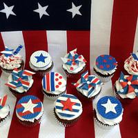 Patriotic Cupcakes for the 4th of July