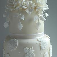 My First Wedding Cake. It was a wonderful exciting experience :)