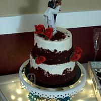 Justin & Yrelle's wedding cake