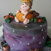 Baby halloween cake