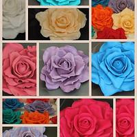 Gumpaste roses Gumpaste roses