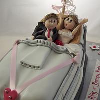 Bumper Car Wedding Cake