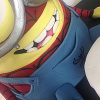Minion in a spiderman suit 