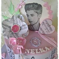 Music cake - Justin Bieber