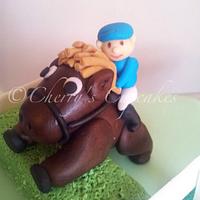 Horse Racing Cake