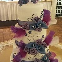 Sweet 16 Masquerade Themed Cake
