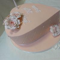 Pretty heart cake.