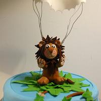 Lion And Parachute Cake :)