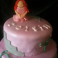 Princess themed birthday cake 