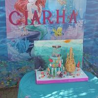 The Little Mermaid Cake with Castle