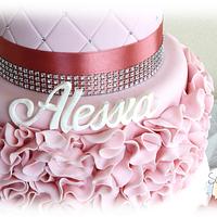 Ruffles cake for Alessia's 18th birthday