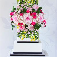 Giambattista Valli Fashion Inspired wedding cake 