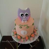 Owl themed cake